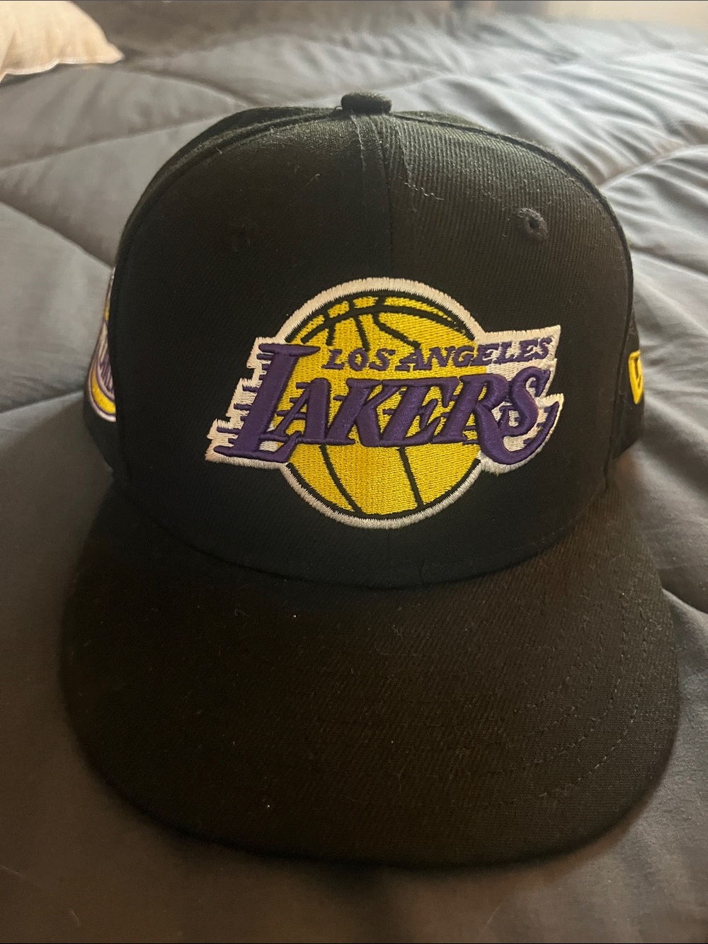9fifty Los Angeles Lakers Black Purple Yellow Snapback Hat